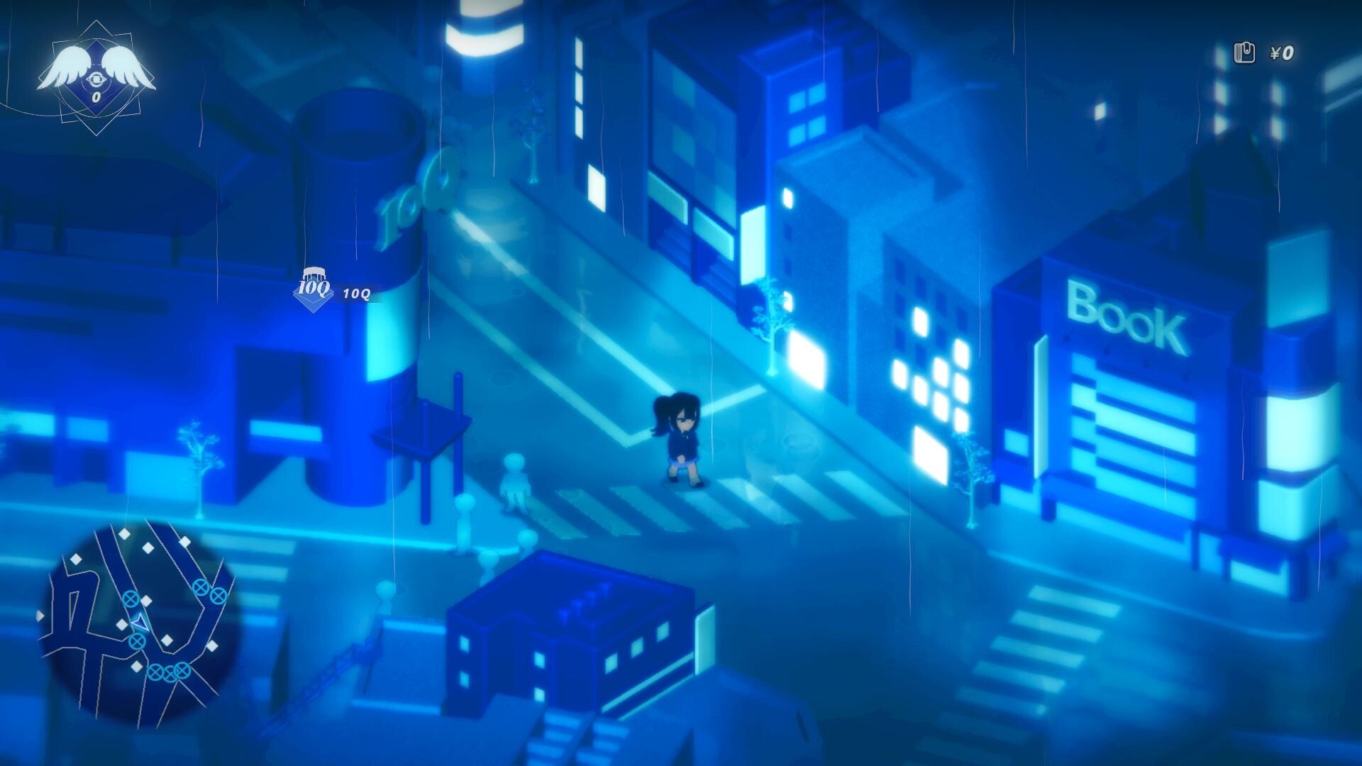 Rain98 key artwork showing its rainy 1998 Tokyo setting